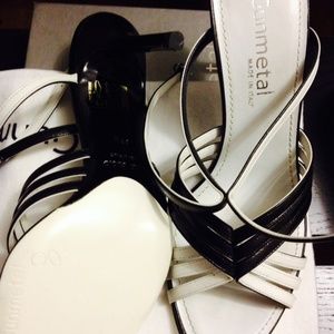 Designer Strappy Leather Sandals NWT